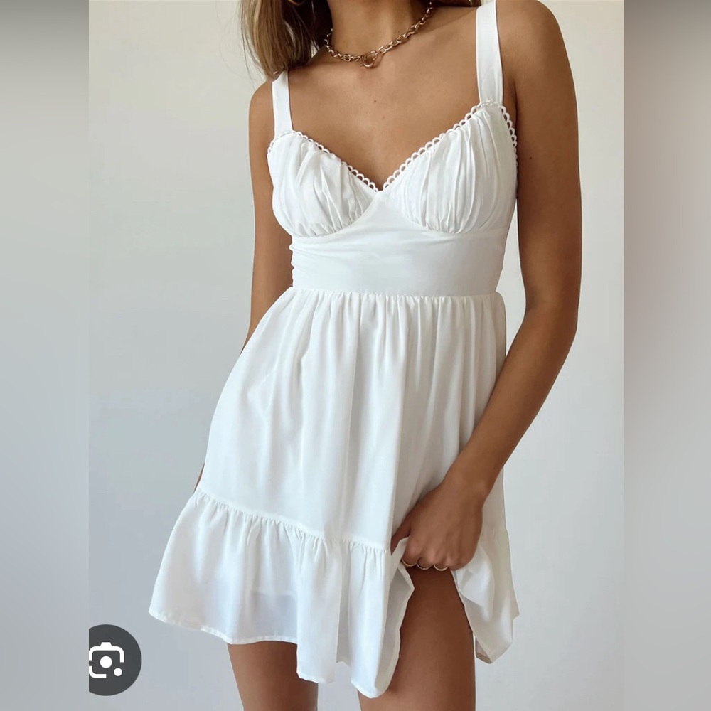 princess polly white arialena dress